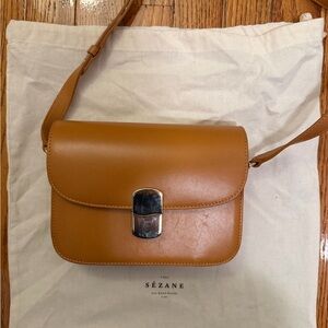 Tan Leather Crossbody Bag
